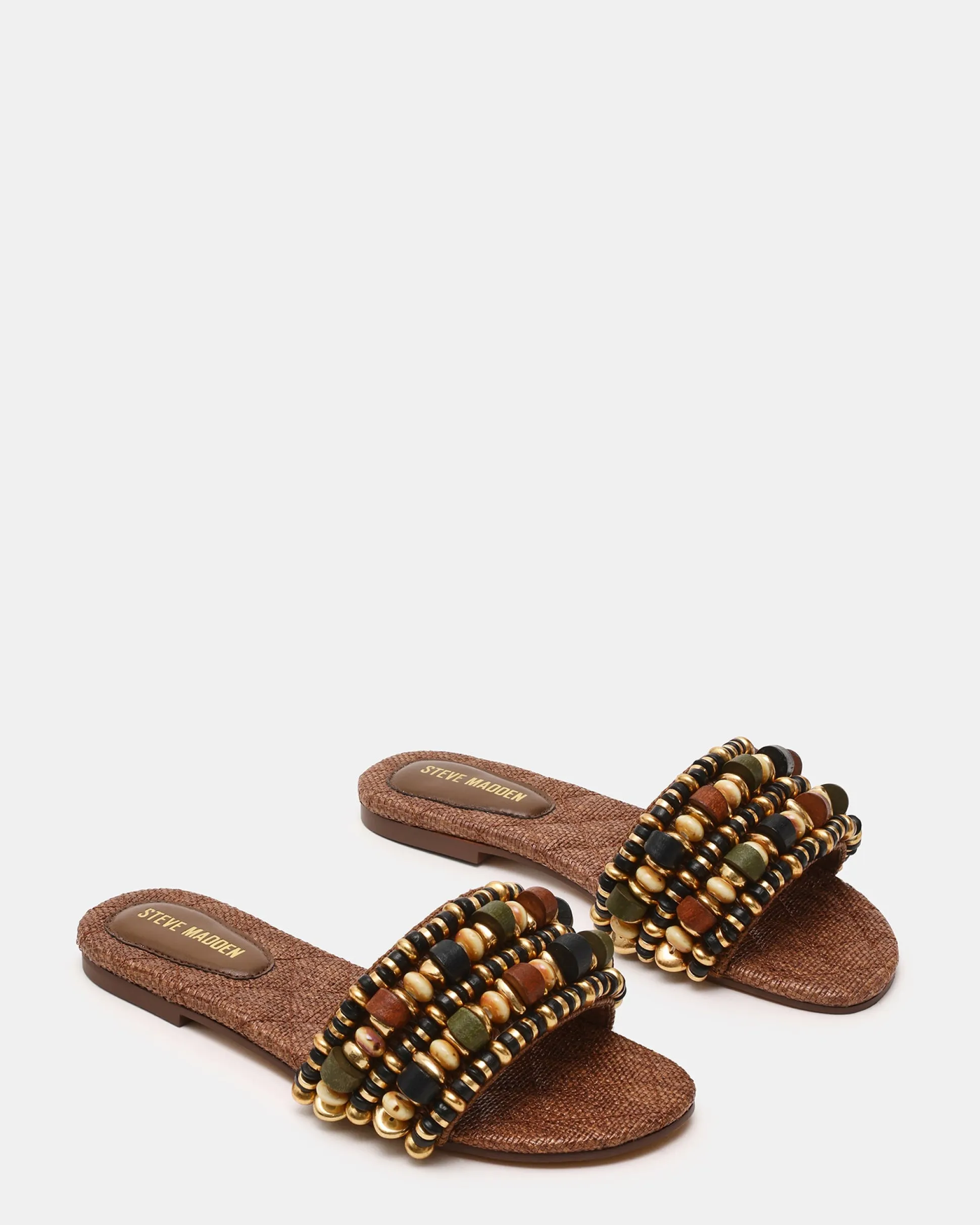 Marika Beads Brown Raffia