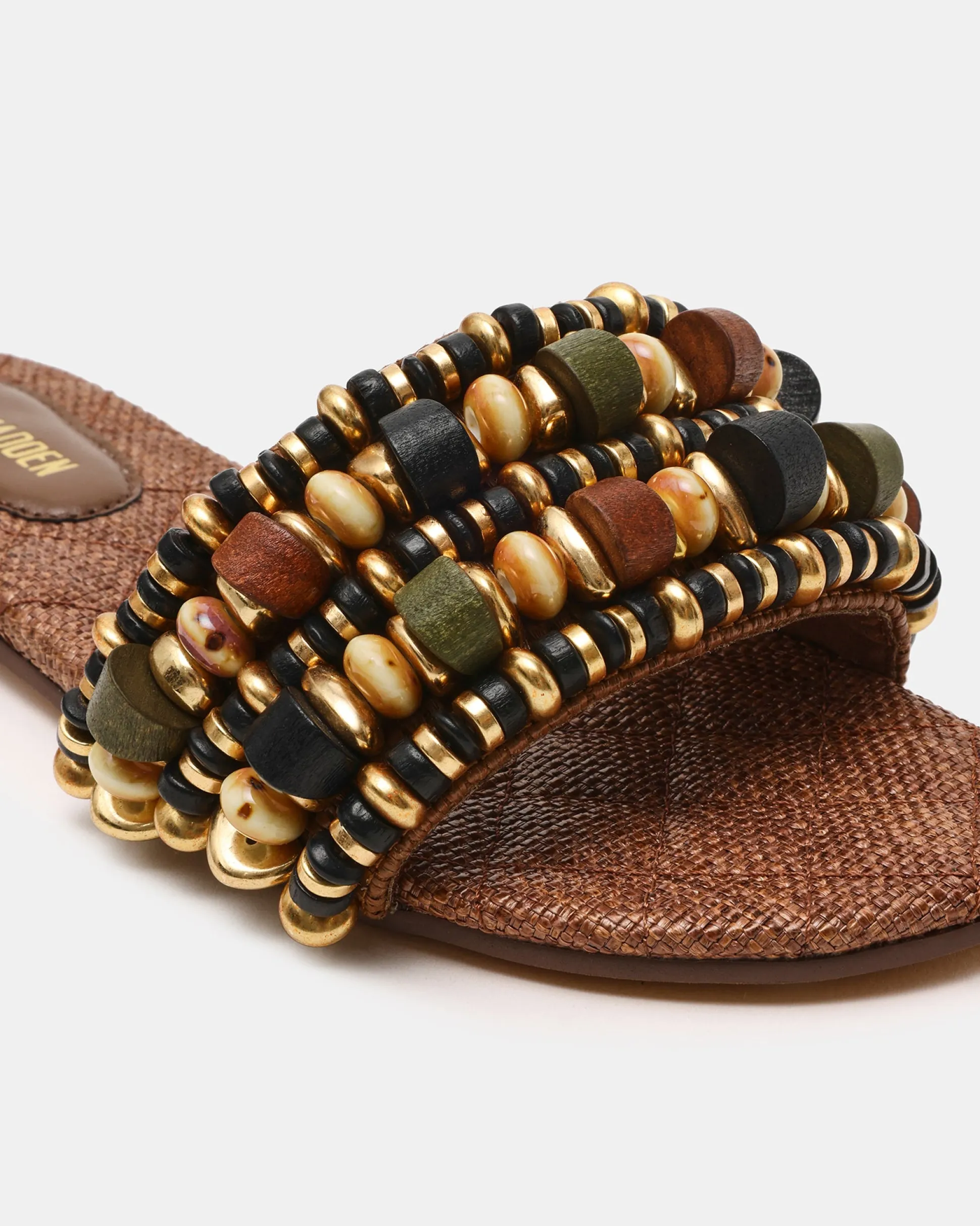 Marika Beads Brown Raffia