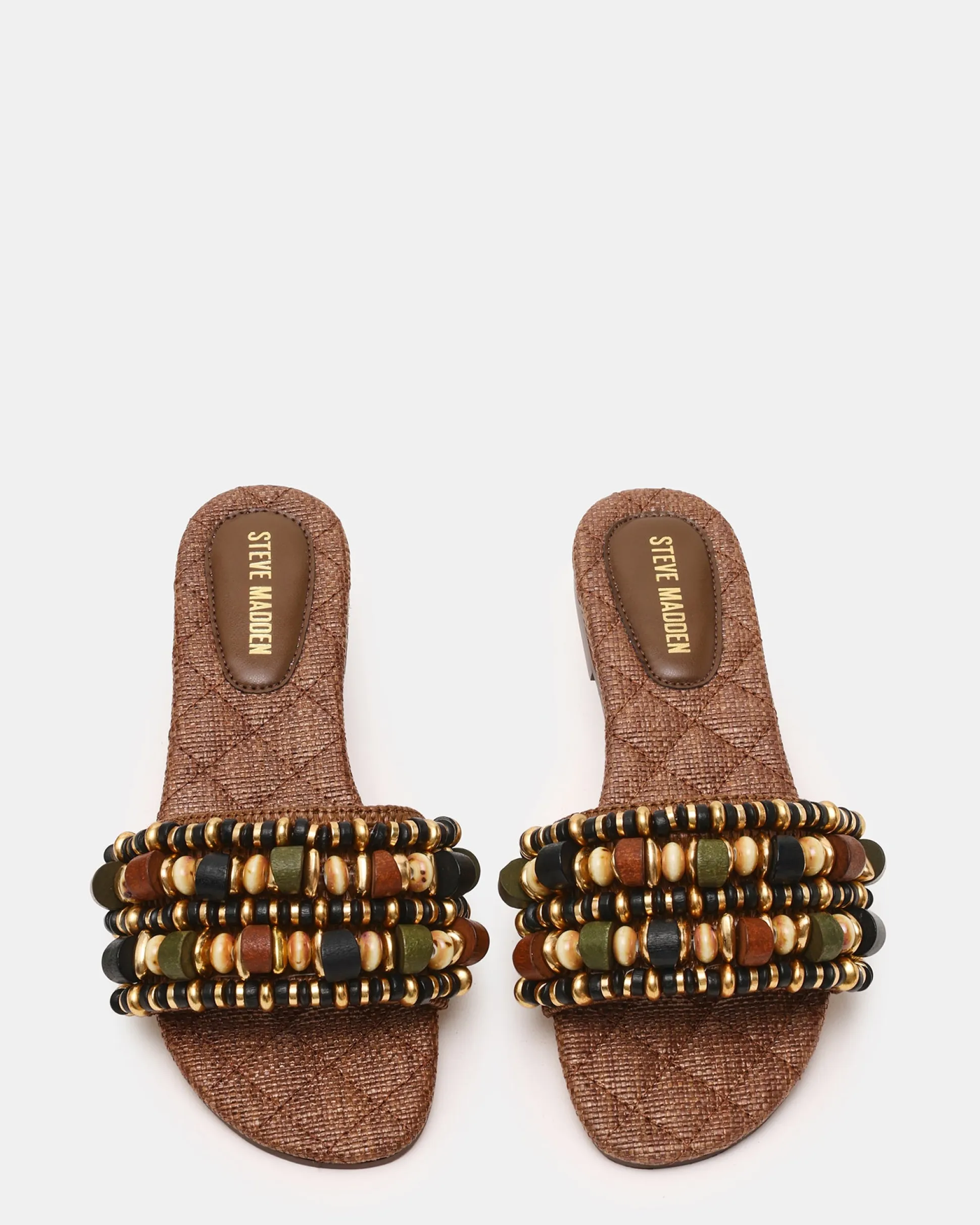 Marika Beads Brown Raffia