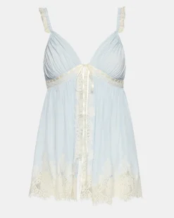 Mazie Top Blue Ice