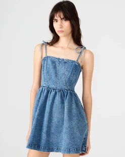 Meaghan Dress Blue Heather