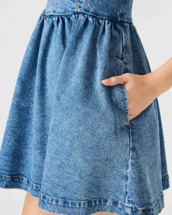 Meaghan Dress Blue Heather