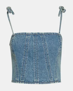 Meaghan Top Blue Heather
