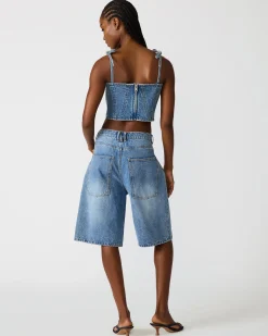 Meaghan Top Blue Heather
