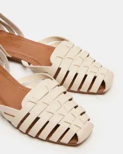 Medlin White Leather