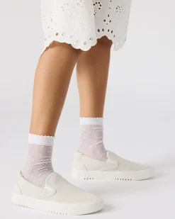 Murphy White Suede