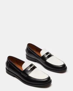 Natan Black/white Leather