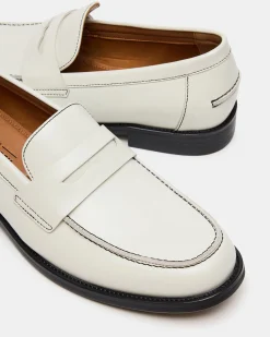 Natan White Leather