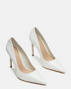 Noir White Leather