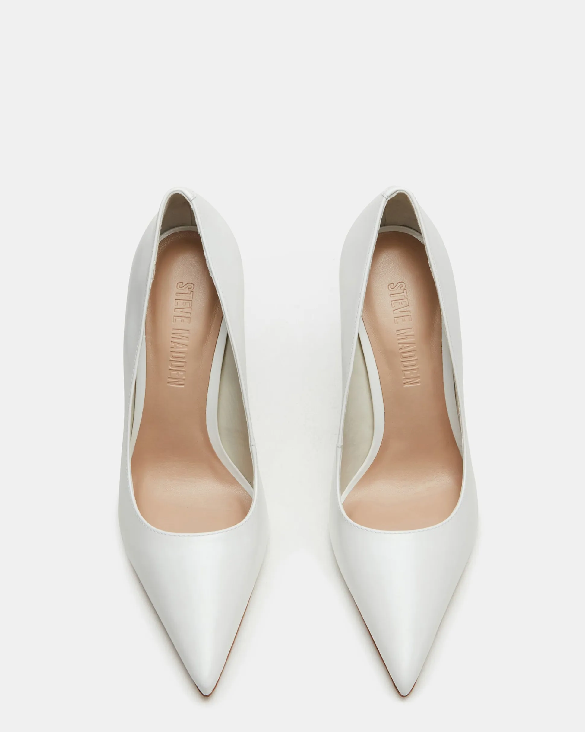 Noir White Leather