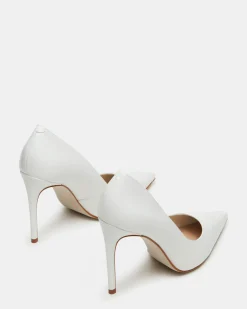 Noir White Leather