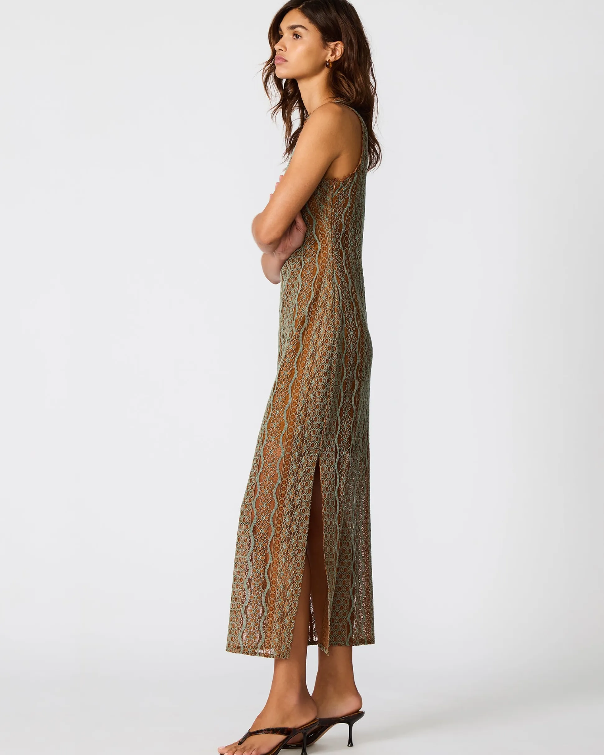 Nyssa Dress Rust Multi