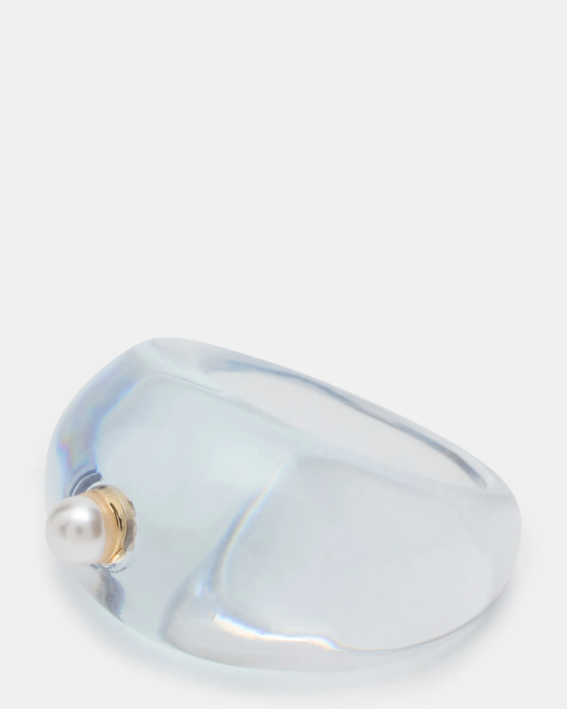 Oval-cut Jelly Ring Blue