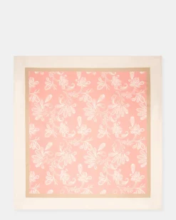 Paisley Satin Scarf Terracotta