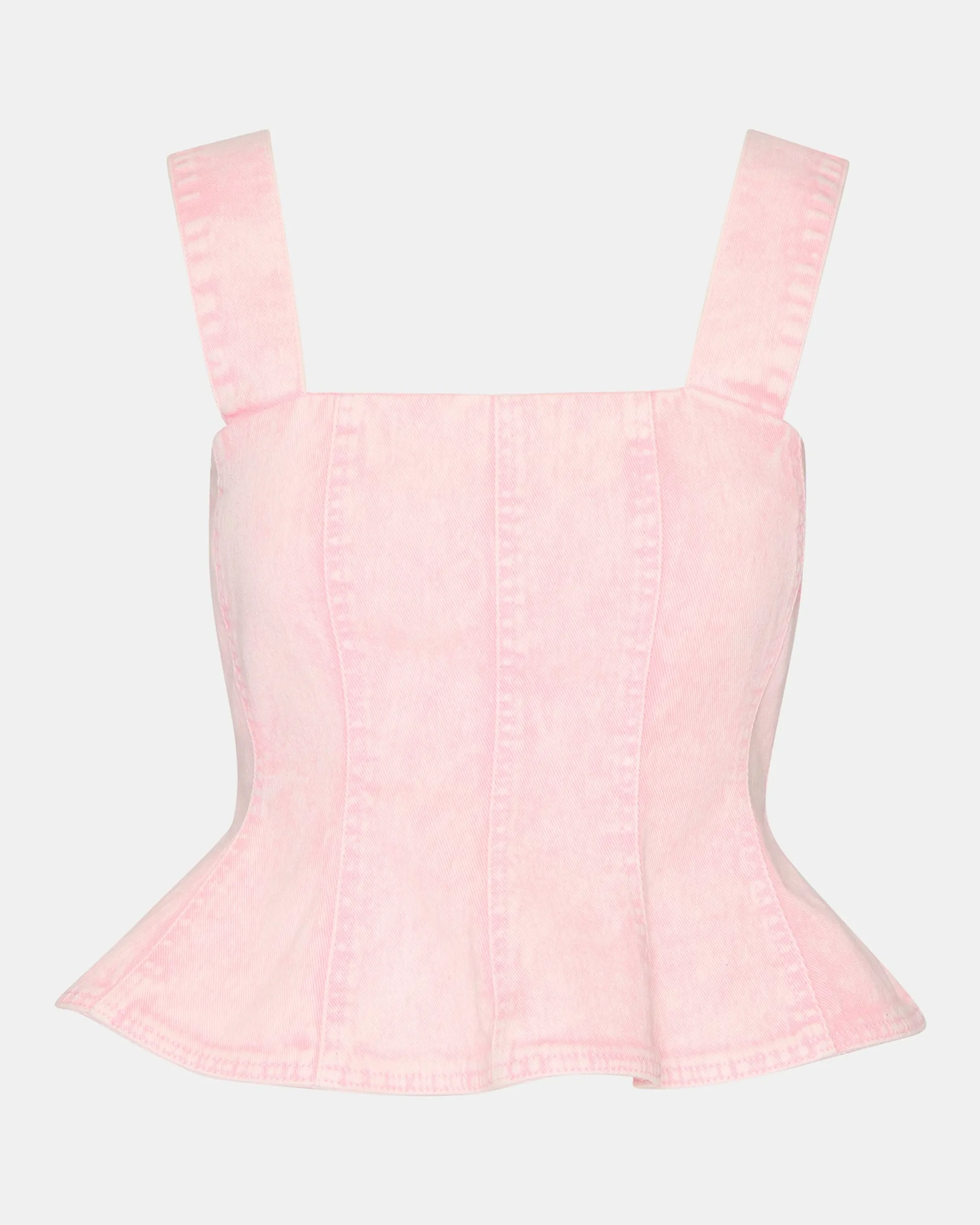 Penelopi Denim Top Pink