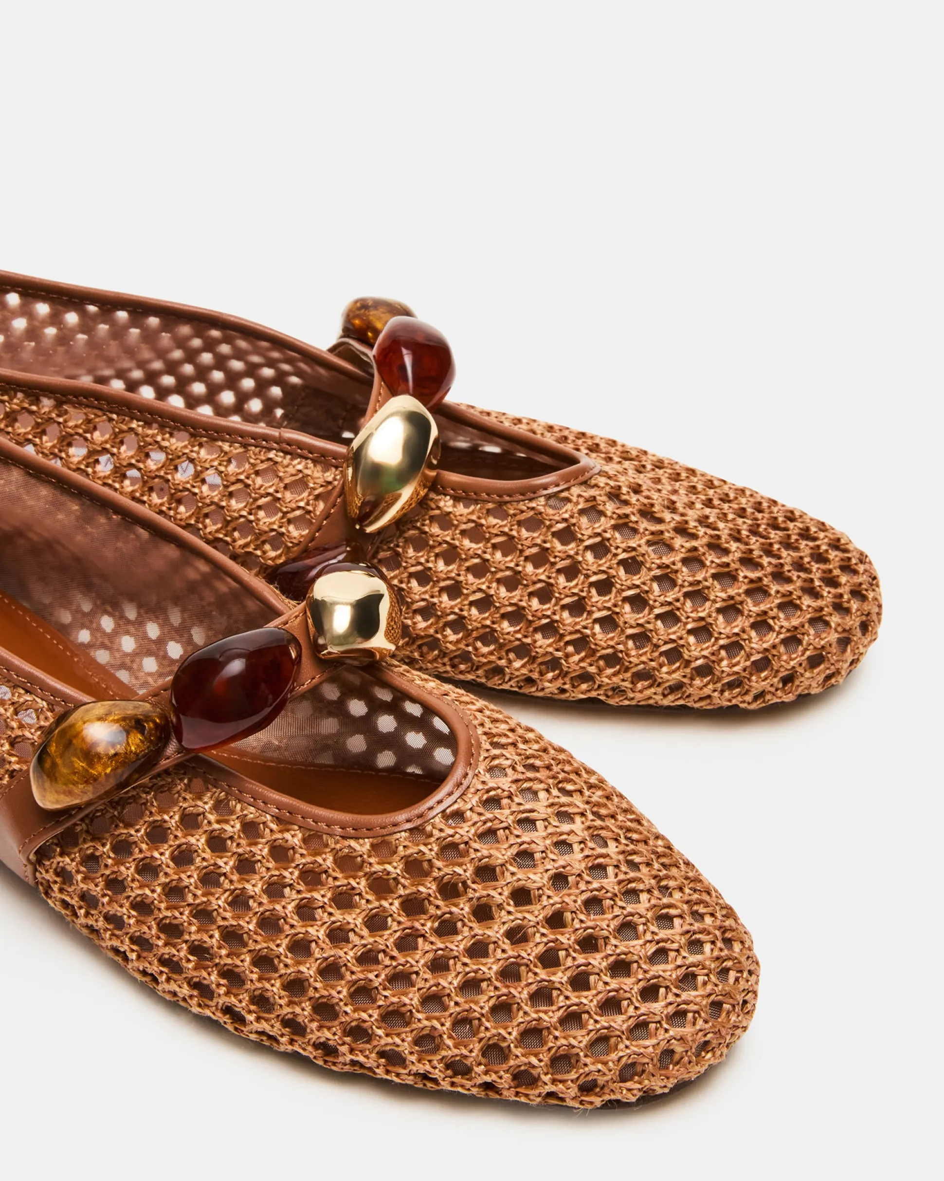 Poppin Brown Raffia