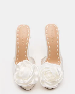 Priya Flower Ivory Satin