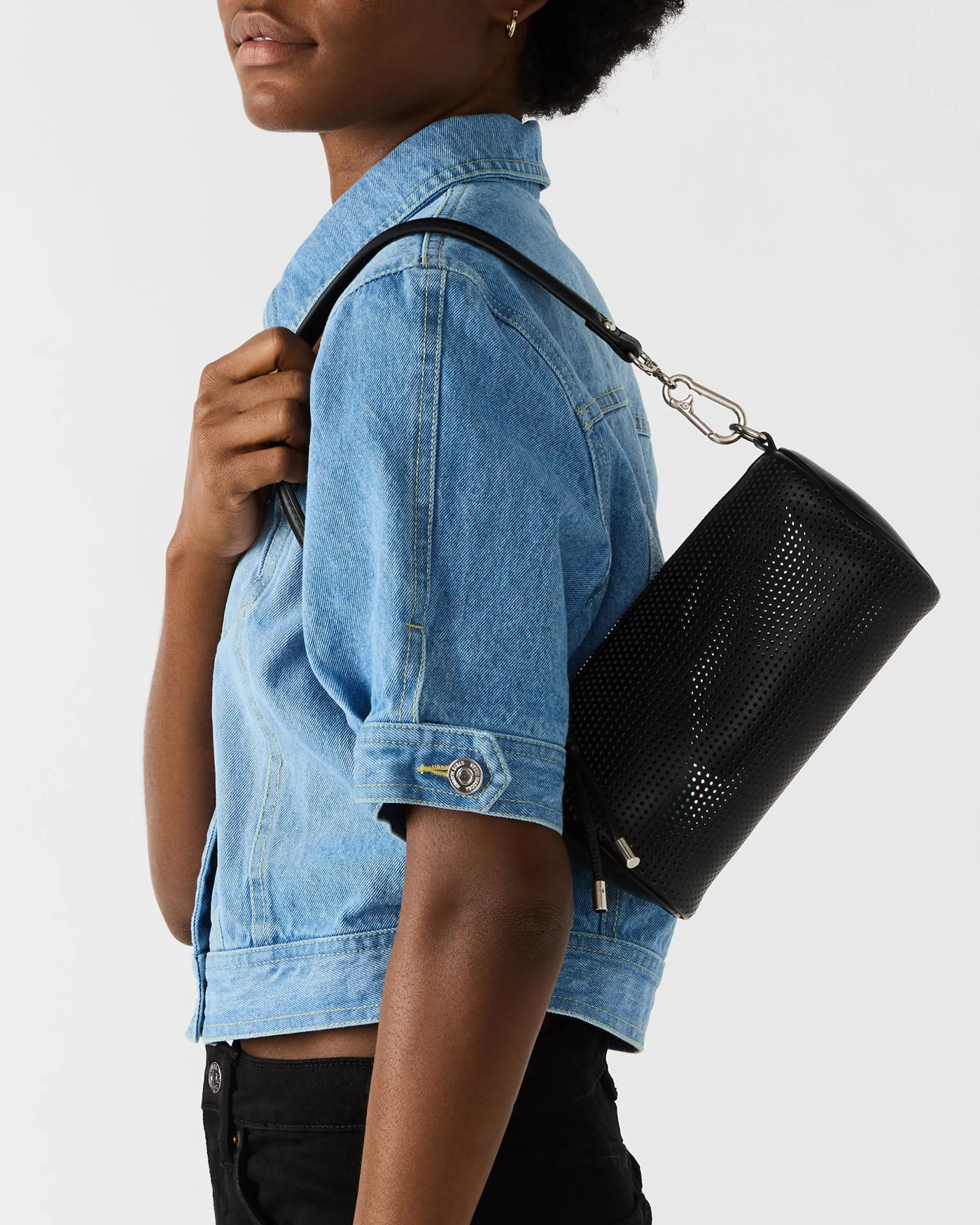 Priya Perforated Bag Black