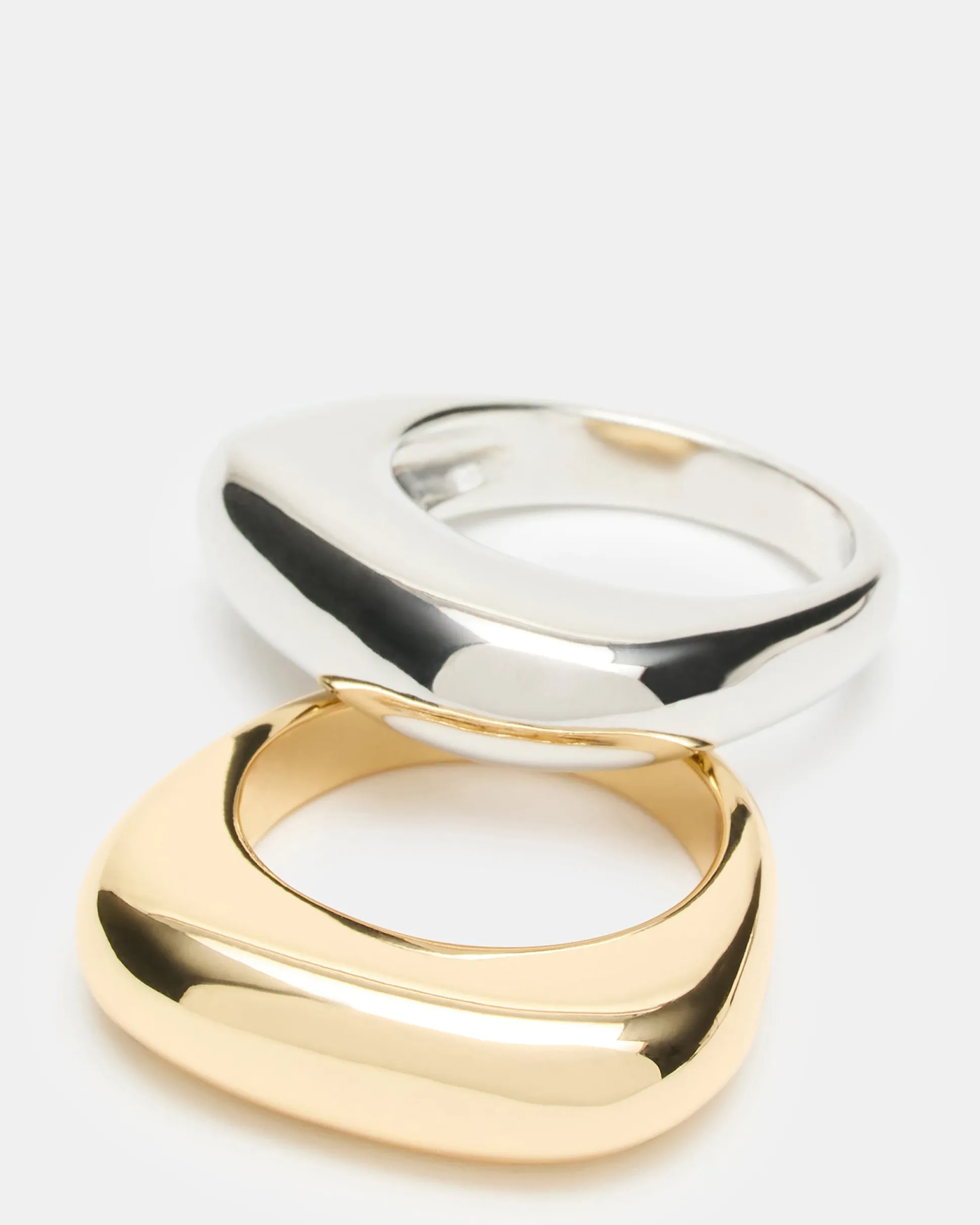 Puffy Ring Set Gold Multi