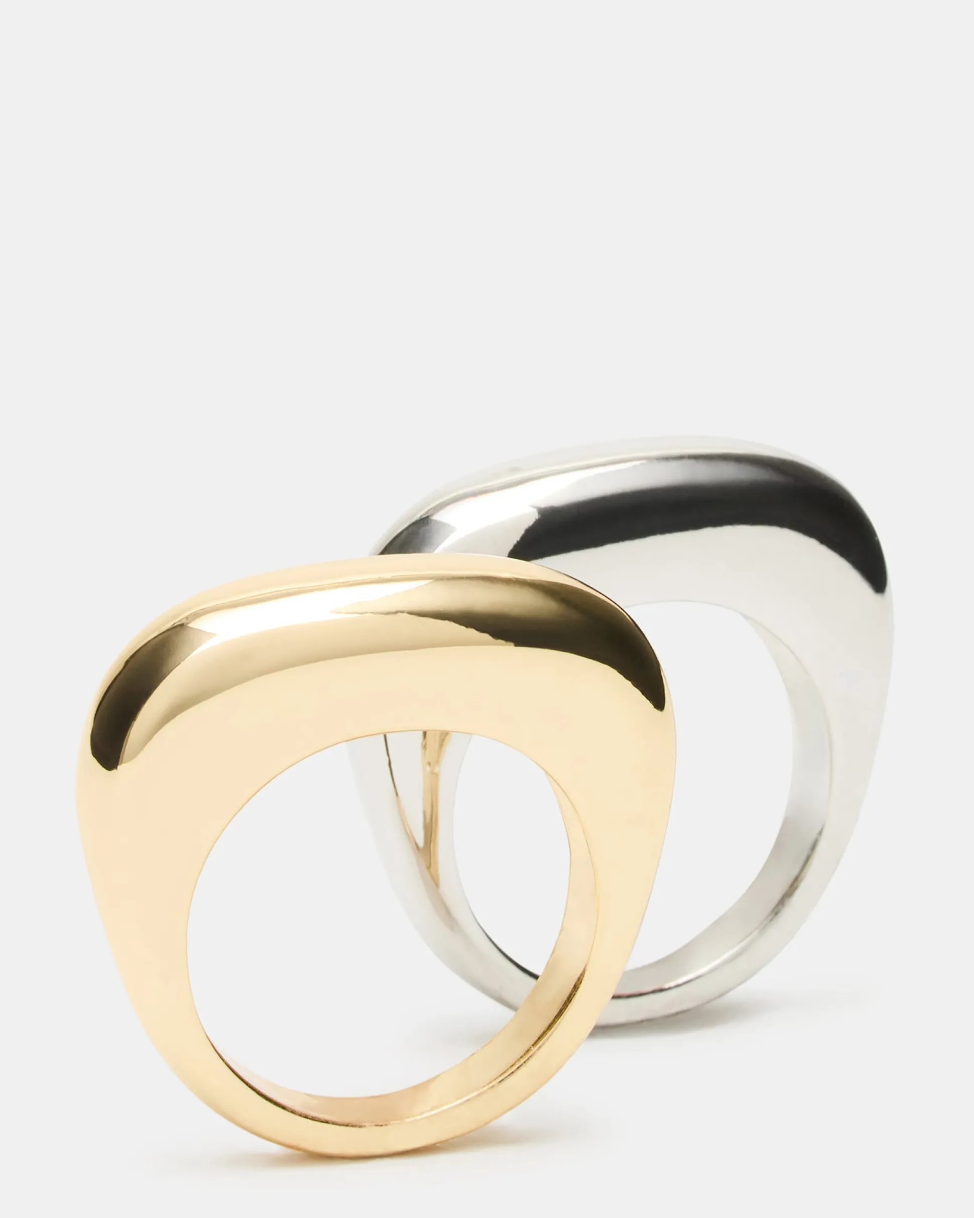 Puffy Ring Set Gold Multi