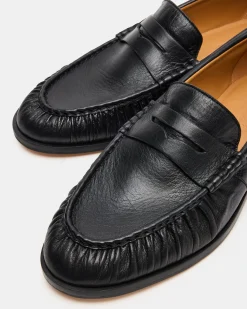 Quincey Black Leather
