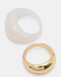 Resin Ring Set Natural