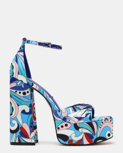 Retro Blue Print