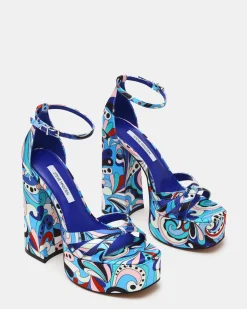 Retro Blue Print
