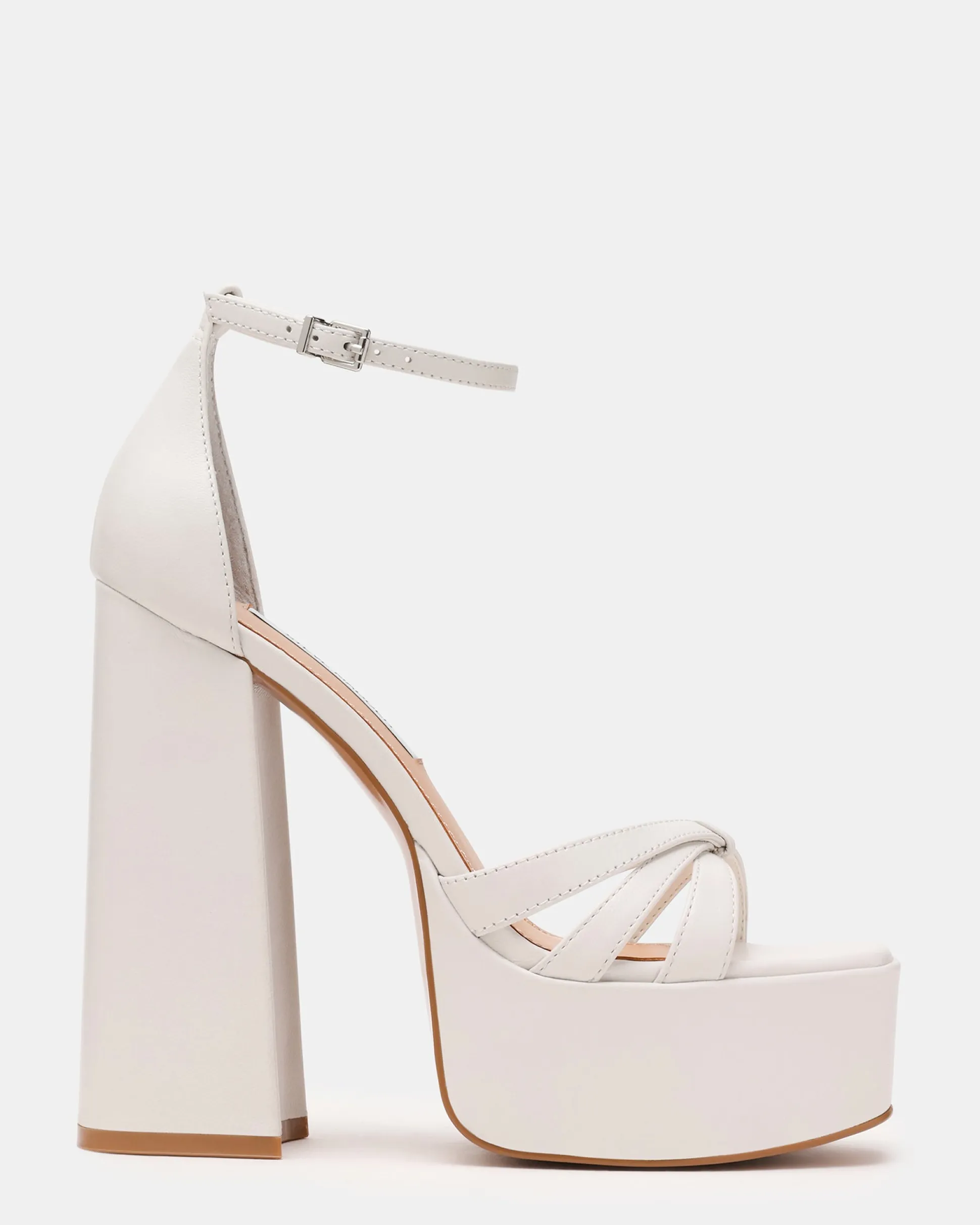Retro White Leather
