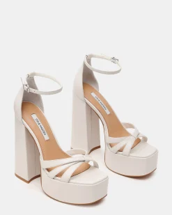 Retro White Leather