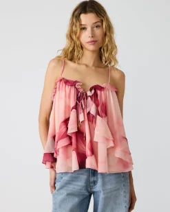 Rhianon Top Coral Cloud