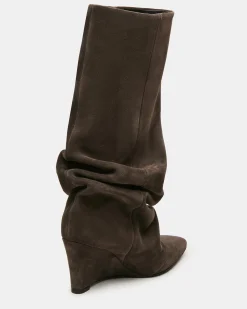 Rhys Dark Taupe Suede