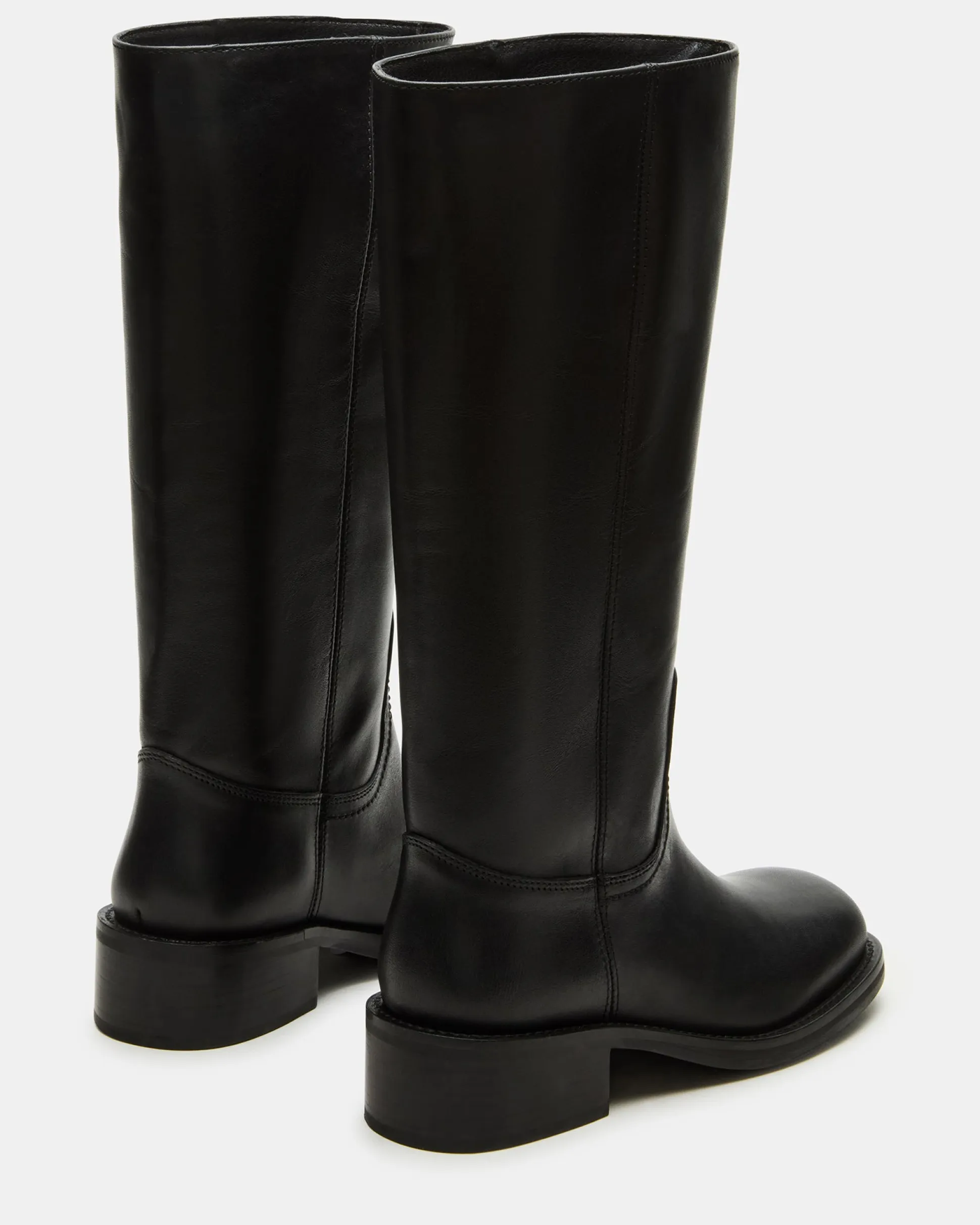 Riggs Black Leather Wide Calf