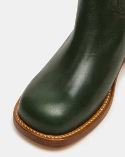 Riggs Dark Green Leather