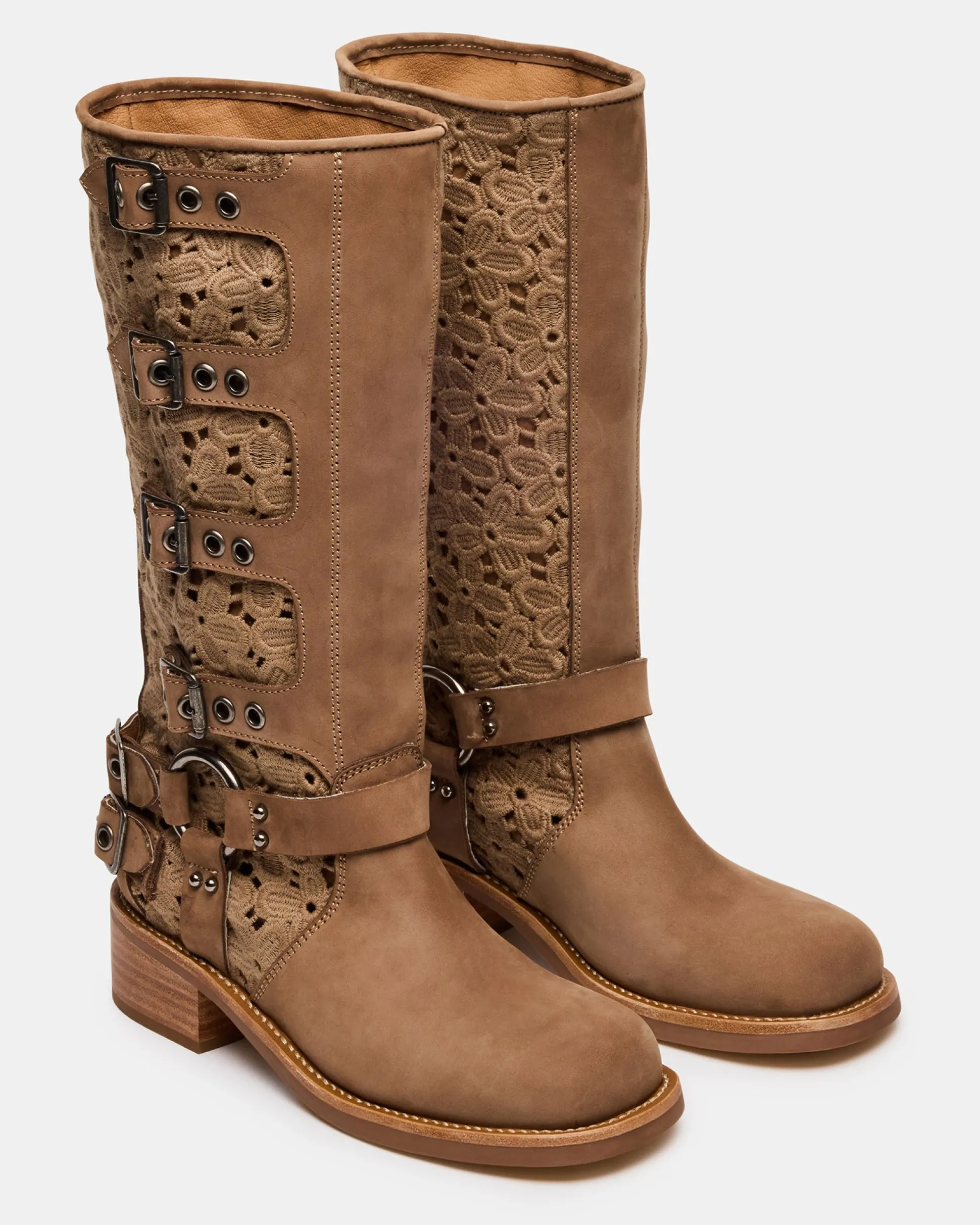 Rocky Floral Tan Nubuck