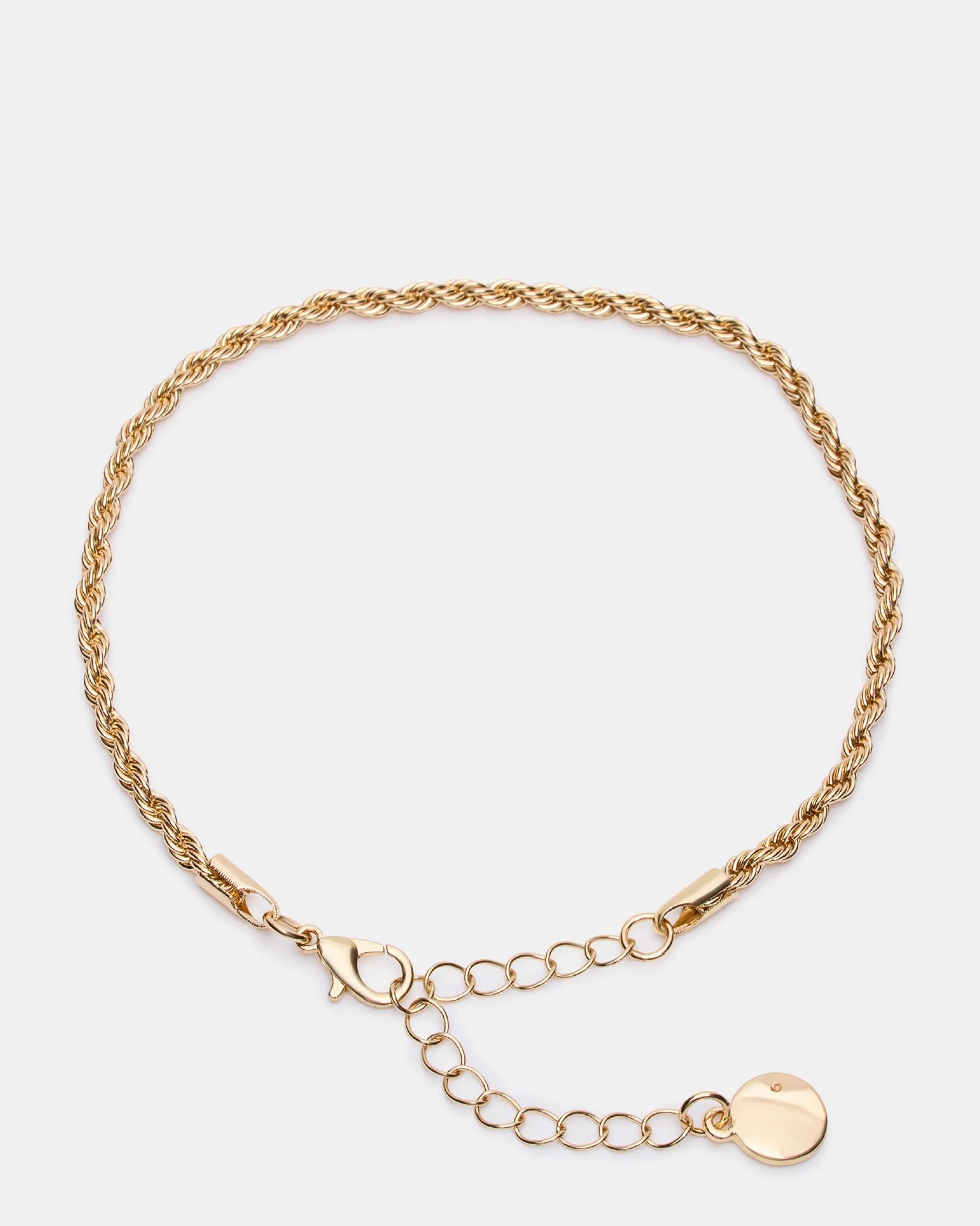 Rope Chain Anklet Gold