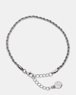 Rope Chain Anklet Silver