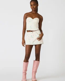 Roselia Corset Top Peach Beige