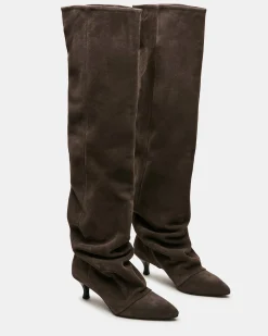 Rue Dark Taupe Suede