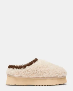 Selena Faux Shearling Natural