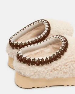 Selena Faux Shearling Natural