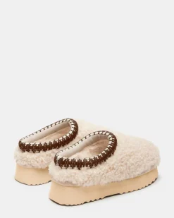 Selena Faux Shearling Natural