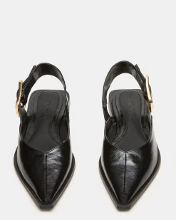 Shay Black Leather