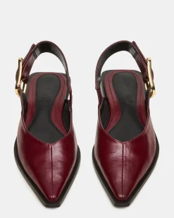 Shay Burgundy Leather