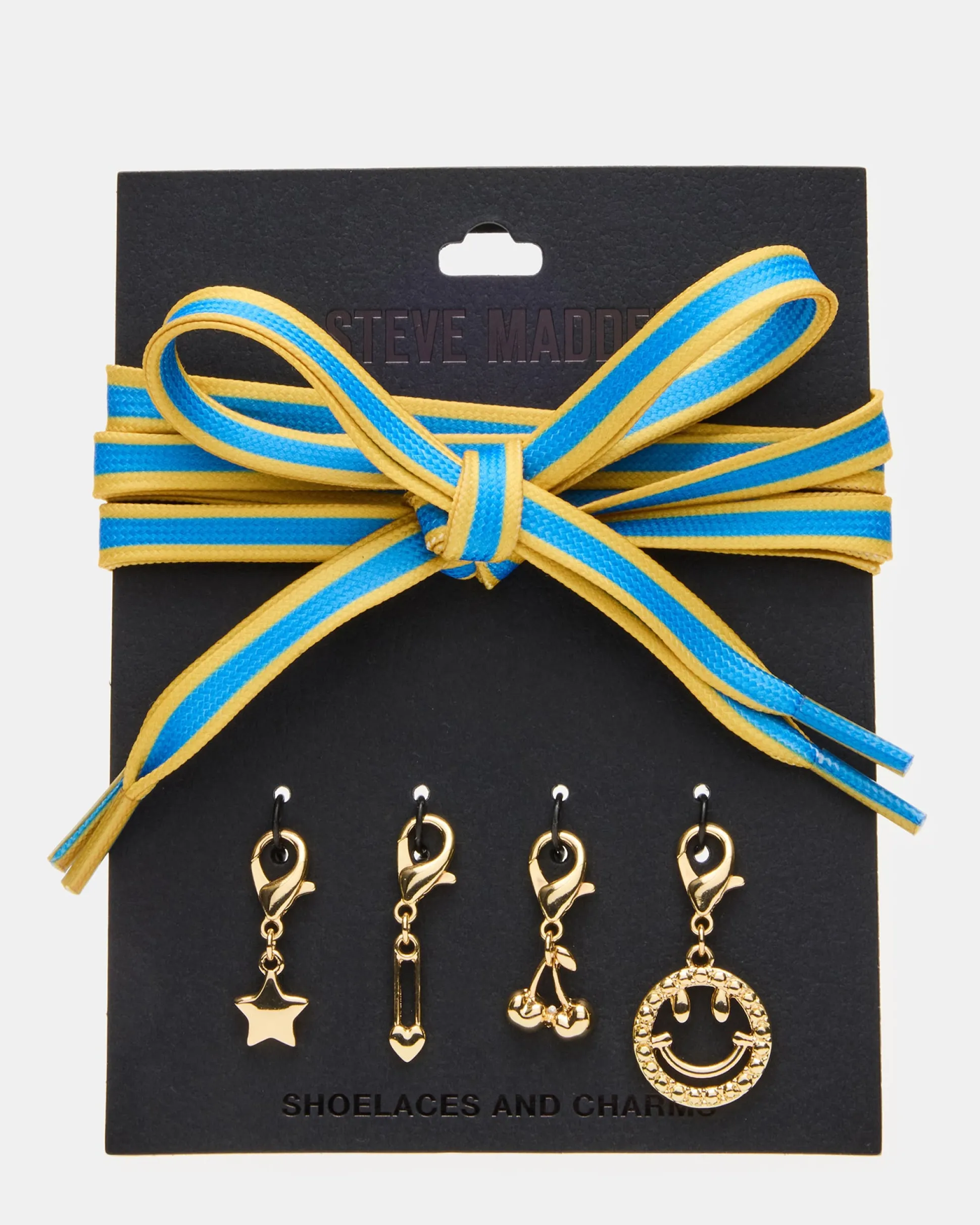 Shoe Laces And Charms Blue/yellow