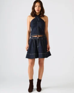 Sloan Denim Skirt Ink