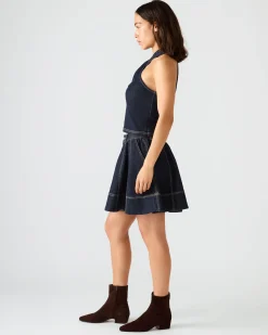 Sloan Denim Skirt Ink
