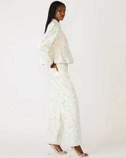 Sloan Floral Jacket Peach Beige