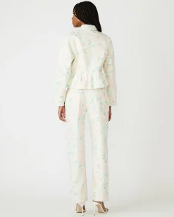 Sloan Floral Jacket Peach Beige