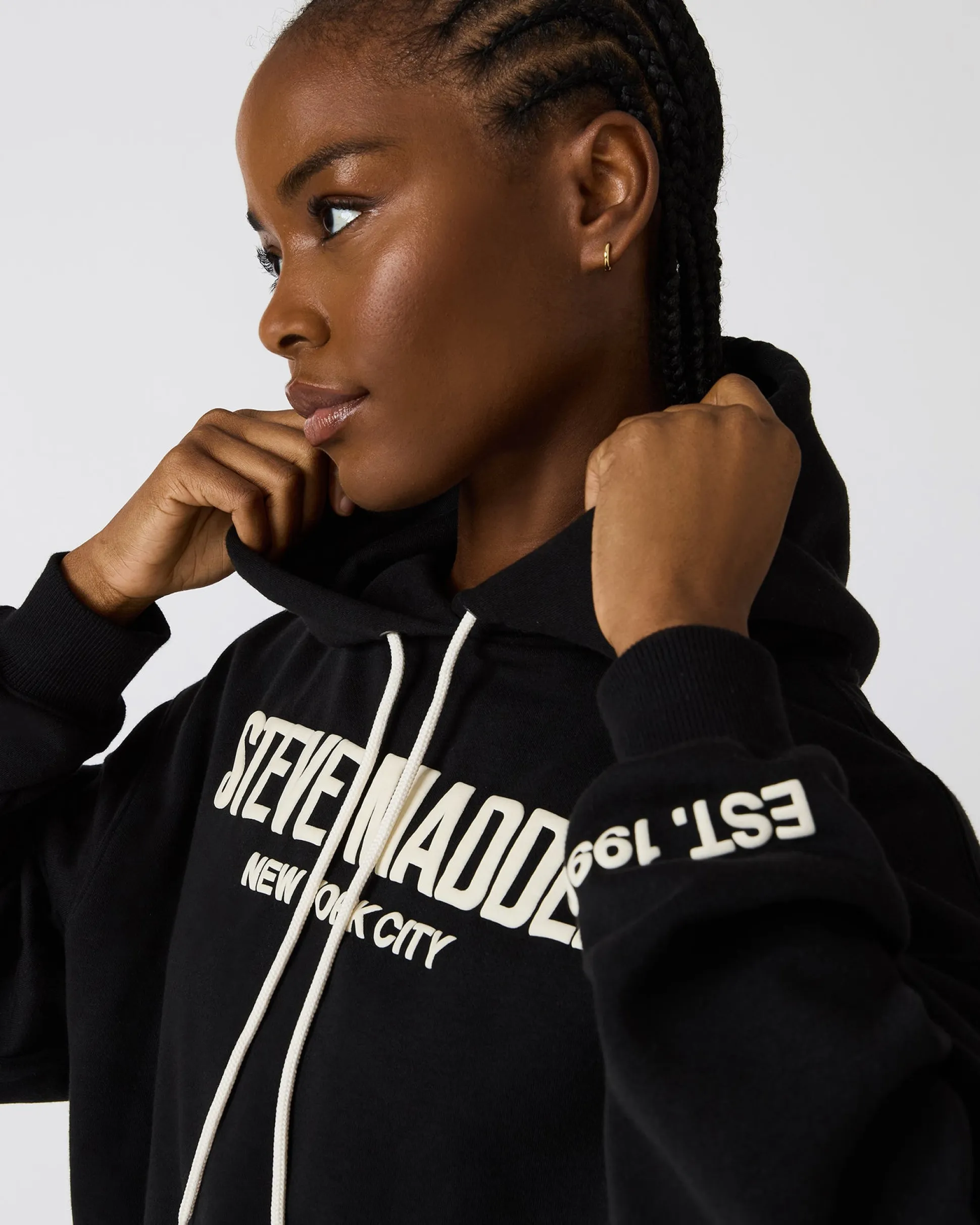 Sm Logo Hoodie Black